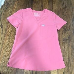 XS pink Catalina FIG scrub top